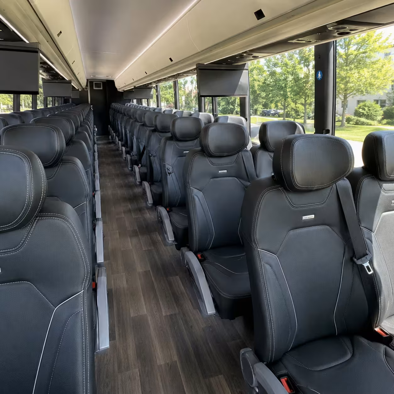 sugar land charter bus interior