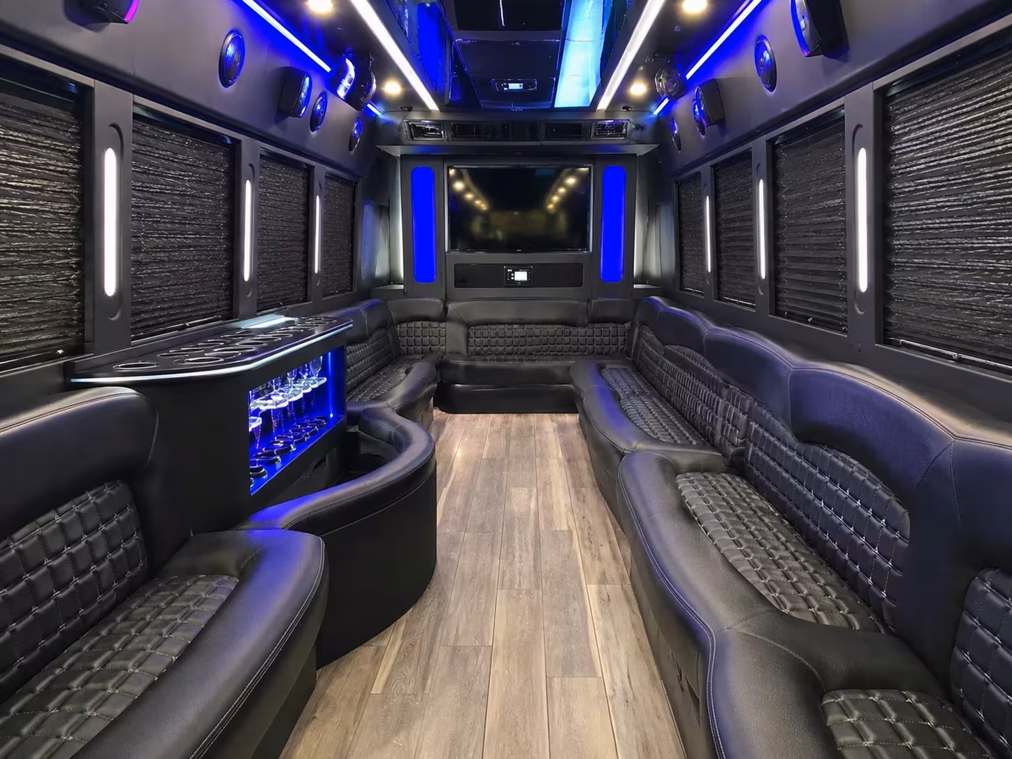 sugar land party buses for the bridal party