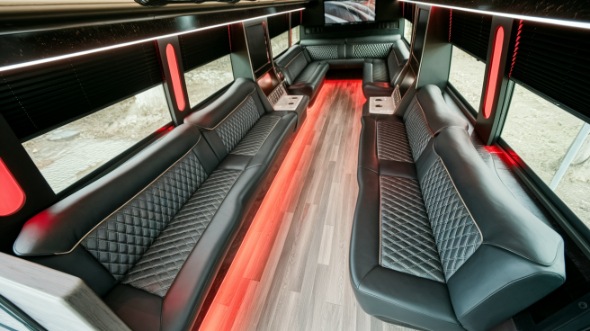 party bus rental interior sugar land