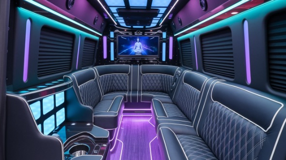 sprinter limo rental interior sugar land