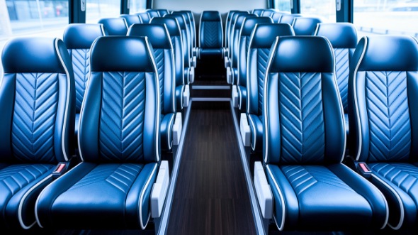 sugar land 18 passenger minibus inside