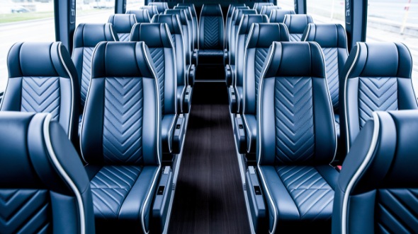 sugar land 20 passenger minibus inside