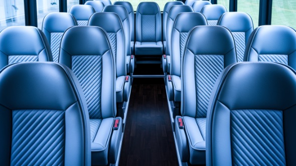sugar land 28 passenger minibus interior