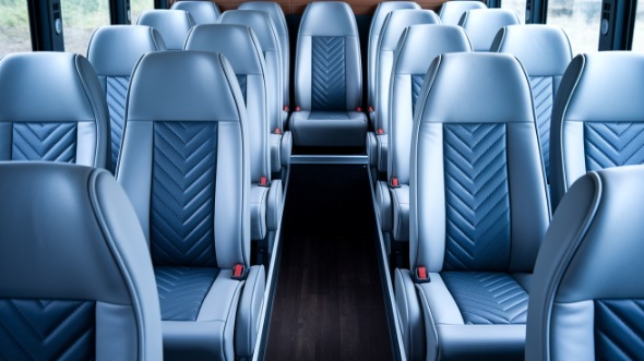 sugar land 30 passenger minibus interior