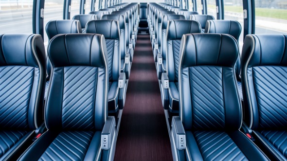 sugar land 50 passenger charter bus inside